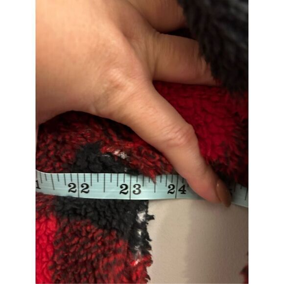 NWT Chubbies The Lumberjack Of All Trades Men's Fleece Romper Red Black Size M - Picture 7 of 13